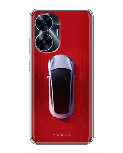 Чехол для Realme C55 с картинкой «Tesla Top View» Чехол для Realme C55 с картинкой «Tesla Top View»