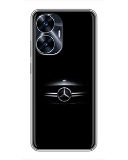 Чохол для Realme C55 з картинкою «Mercedes — абстрактні лінії»