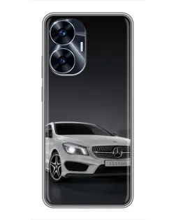 Чохол для Realme C55 з картинкою «Mercedes AMG GT Silver»
