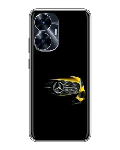 Чехол для Realme C55 с картинкой «Mercedes — ретро стиль»
