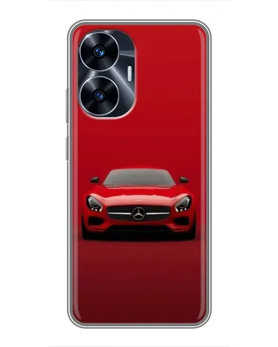 Чехол для Realme C55 с картинкой «Красный Mercedes AMG»