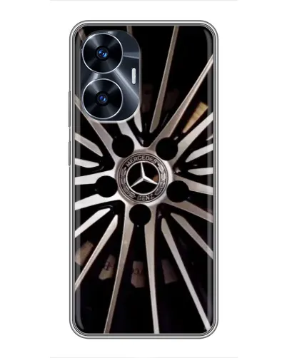Чехол для Realme C55 с картинкой «Диск Mercedes»