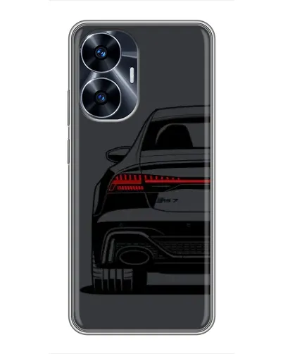 Чехол для Realme C55 с картинкой «Задняя часть Audi — арт»