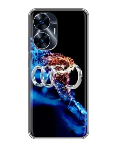 Чехол для Realme C55 с картинкой «Энергия лого Audi»