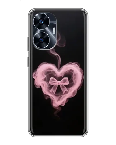 Чехол для Realme C55 с картинкой «Дымчатое сердце»