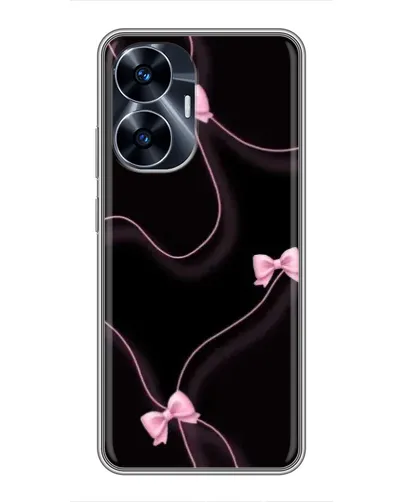 Чехол для Realme C55 с картинкой «Розовые ленты»