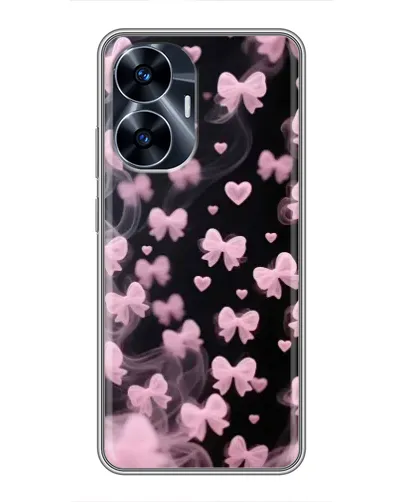 Чехол для Realme C55 с картинкой «Неоновое кружево»
