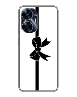 Чехол для Realme C55 с картинкой «Вертикальный бант»