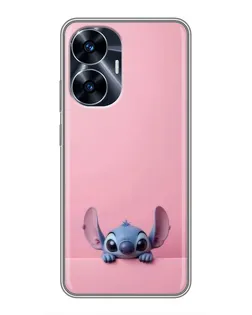 Чохол для Realme C55 з картинкою «Stitch визирає»