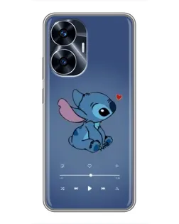 Чохол для Realme C55 з картинкою «Музичний Stitch»