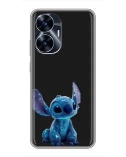 Чохол для Realme C55 з картинкою «Стіч на чорному»
