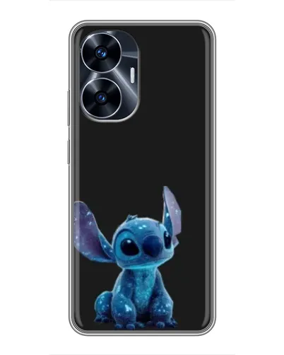 Чохол для Realme C55 з картинкою «Стіч на чорному»