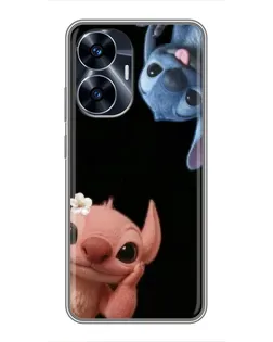 Чохол для Realme C55 з картинкою «Фіолетовий туман троянд»