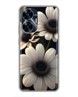 Чохол для Realme C55 з картинкою «Білі маргаритки макро» Чохол для Realme C55 з картинкою «Білі маргаритки макро»