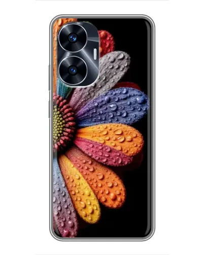Чохол для Realme C55 з картинкою «Райдужна квітка»