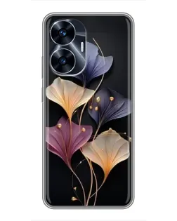 Чохол для Realme C55 з картинкою «Лілові квіти грації» Чохол для Realme C55 з картинкою «Лілові квіти грації»