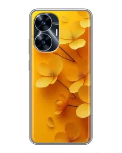 Чохол для Realme C55 з картинкою «Золоті пелюстки» Чохол для Realme C55 з картинкою «Золоті пелюстки»