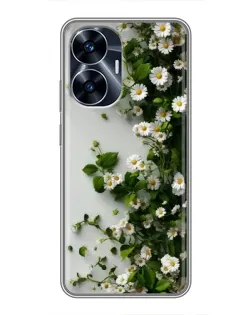 Чохол для Realme C55 з картинкою «Гілка дрібних білих квітів» Чохол для Realme C55 з картинкою «Гілка дрібних білих квітів»