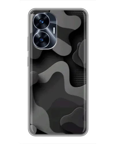Чехол для Realme C55 с картинкой «Темный абстрактный камуфляж» Чехол для Realme C55 с картинкой «Темный абстрактный камуфляж»