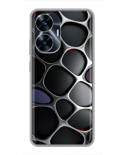 Чехол для Realme C55 с картинкой «Объемная темная решетка» Чехол для Realme C55 с картинкой «Объемная темная решетка»