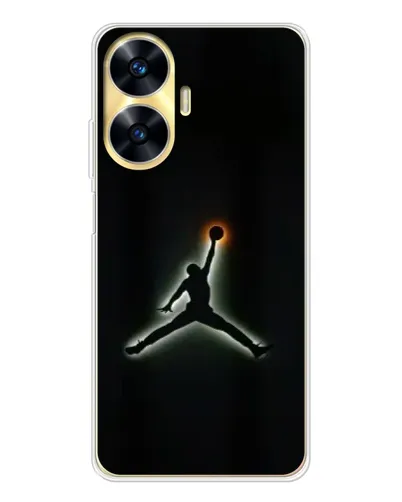 Чехол для Realme C56 с картинкой «Jordan Gradient Logo»