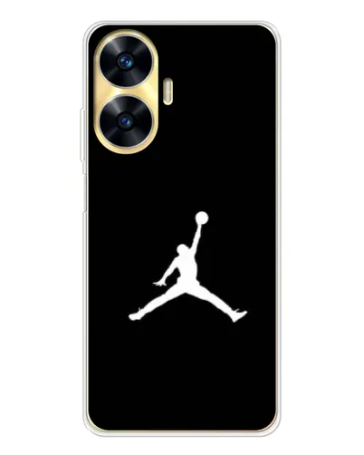 Чехол для Realme C56 с картинкой «Jordan Silhouette»