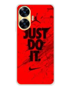Чехол для Realme C56 с картинкой «Nike Just Do It»