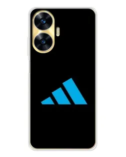 Чехол для Realme C56 с картинкой «Adidas Cyan Logo»