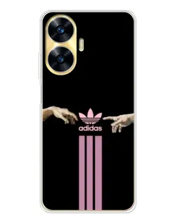 Чехол для Realme C56 с картинкой «Adidas Hands»