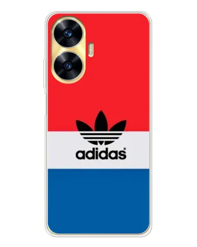 Чехол для Realme C56 с картинкой «Ретро блоки Adidas» Чехол для Realme C56 с картинкой «Ретро блоки Adidas»