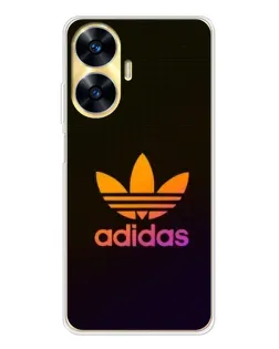 Чехол для Realme C56 с картинкой «Градиент Adidas»