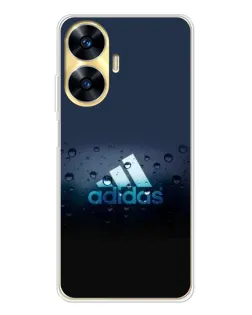 Чехол для Realme C56 с картинкой «Adidas Water Drops»