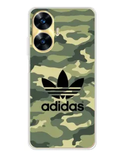 Чехол для Realme C56 с картинкой «Милитари стиль Adidas»