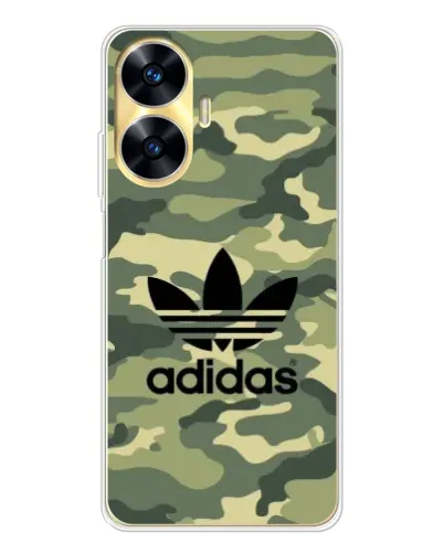 Чехол для Realme C56 с картинкой «Милитари стиль Adidas» Чехол для Realme C56 с картинкой «Милитари стиль Adidas»