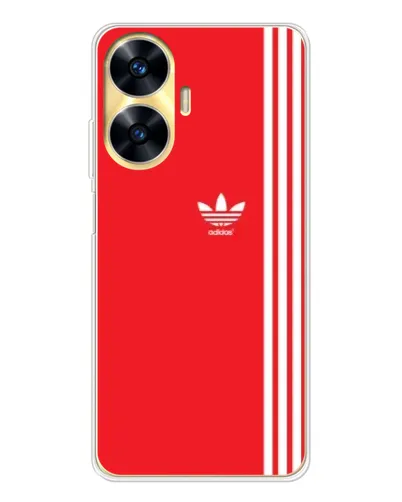 Чехол для Realme C56 с картинкой «Красный минимализм Adidas» Чехол для Realme C56 с картинкой «Красный минимализм Adidas»