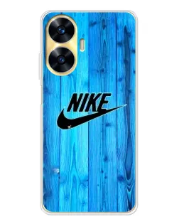 Чехол для Realme C56 с картинкой «Голубое дерево Nike»