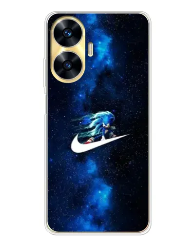 Чехол для Realme C56 с картинкой «Звездный путь Nike»