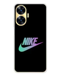 Чехол для Realme C56 с картинкой «Nike — городская ночь»