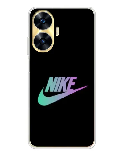 Чехол для Realme C56 с картинкой «Nike — городская ночь»
