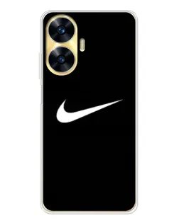 Чехол для Realme C56 с картинкой «Минималистический Найк»