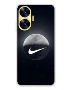 Чехол для Realme C56 с картинкой «Nike в стиле граффити»