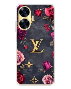 Чохол для Realme C56 з картинкою «Квітковий Louis Vuitton»