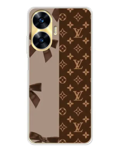 Чехол для Realme C56 с картинкой «Louis Vuitton — банты»