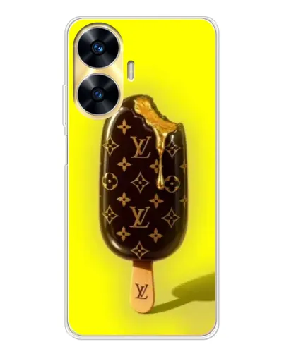 Чехол для Realme C56 с картинкой «Мороженое от LV»