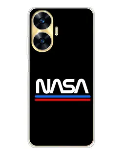 Чохол для Realme C56 з картинкою «NASA — класика Red Blue»