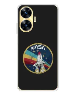 Чохол для Realme C56 з картинкою «NASA — емблема місії»