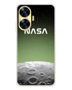 Чехол для Realme C56 с картинкой «NASA — лунный градиент»