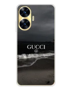Чехол для Realme C56 с картинкой «Gucci — морской прибой»