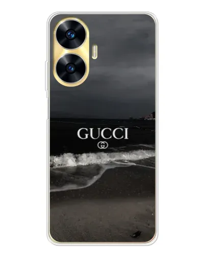 Чехол для Realme C56 с картинкой «Gucci — морской прибой»
