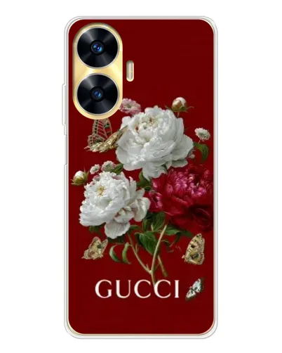 Чехол для Realme C56 с картинкой «Gucci —  сад»